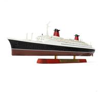 SEBUNAS 1/1250 SS France Cruise Ship Model Classic Alloy Metal Die-cast Boat Model Legendary French Ocean Liner with Wood Grain Display Stand Suitable for Collection or Gift for Adults