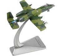 SEBUNAS 1/144 Scale A-10 Warthog Fighter Model Camouflage Painting Attack Aircraft Models A-10 Thunderbolt II Strike Aircraft Military Metal Diecast Airplane Model Kit for Adult Collection or Gift