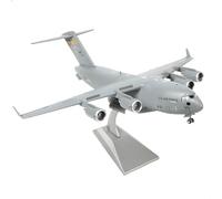 SEBUNAS 1/200 Scale C-17 Globemaster Transport Model Classic U.S. Transport Military Metal Diecast Aircraft Model Kit for Adult Collection or Gift (Grey Painting)