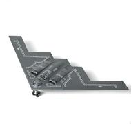 SEBUNAS 1/200 Scale Quick Build B-2 Spirit Military Aircraft Toy Model USAF Stealth Strategic Heavy Bomber Plastic Building Airplane Model Kit for Gift and Collection (26 Pieces)