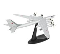 SEBUNAS 1/200 Scale Tupolev Tu-95 Fighter Model Strategic Bomber Aircraft Models Tu-95 Bomber Soviet Air Forces Military Metal Diecast Airplane Model Kit for Adult Collection or Gift