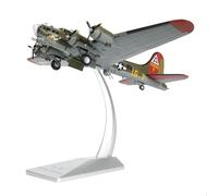 SEBUNAS 1/72 Scale B-17 Flying Fortress Fighter Model Heavy Bomber Aircraft Models USAAC B-17 Bomber Military Metal Diecast Airplane Model Kit for Adult Collection or Gift