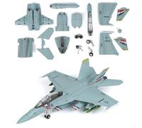 SEBUNAS 1:72 Scale F/A-18F VFA-2 Bounty Hunters Fighter Jet Quick Build Model Kit Plastic F18 Toy Aeroplane Assembly Aircraft Model with Stand - Children's Gift, Ideal for Christmas (36 Pieces)