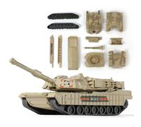 SEBUNAS 1/72 Scale M1A2 Military Tank Quick Build Model Kits United States Armored Vehicle M1A2 Main Battle Tank Building Model Gift for Kids (9PCS)