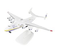 SEBUNAS Antonov 225 An-225 Mriya 1/400 Scale Metal Diecast Model Large Strategic Airlift Cargo Aircraft Miniature as Gifts Collections for Adults Aviation and Model Enthusiasts (Ukrainian Livery)