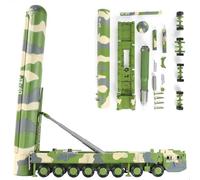 SEBUNAS DF-41 1/72 Scale Solid Powered Roadmobile Intercontinental Rocket Quick Build Model Armored Vehicle DF-41 Toy Building Model Adult Gift Suitable for Kids