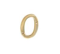 SEC 50MM Brass Numeral 0 S2480
