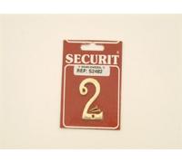 SEC 50MM Brass Numeral 2 S2482
