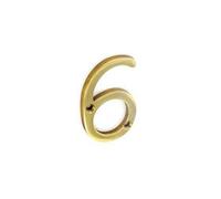 SEC 50MM Brass Numeral 6 S2486