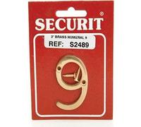 SEC 50MM Brass Numeral 9 S2489