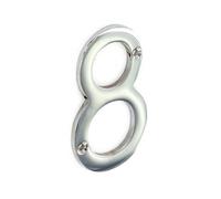 SEC 75MM Numeral 8 Chrome S2968*