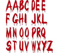 SEC Apparel Iron-On 3" Bloody Letters (Red)