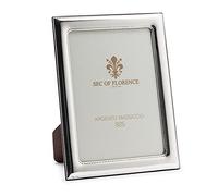 SEC OF FLORENCE 7308/15x20 Solid Silver 925 Photo Frame with Mahogany Wood Back