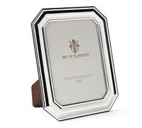 SEC OF FLORENCE 7407/9x13 Solid Silver 925 Retro Mahogany Wooden Photo Frame