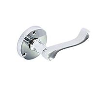 Securit - Chrome Round Latch Handles (Pair) - 60mm
