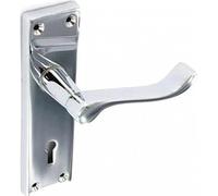 Securit Chrome Scroll Lock Handles (Pair) 150mm