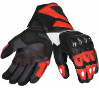 Seca Atom Motorcycle Gloves, black/red, size XL