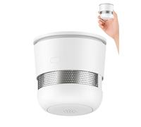 SECAIR Mini Smoke Alarm Small Smoke Detector with 10-Year Battery Life(Included) Silence Button Conforms to EN14604 Standard Early Fire Alarm(Size:⌀52mm)