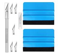 SECALIFE Vinyl Wrap Tool Kit Window Film Tint Tool Wallpaper Tool with Felt Squeegee, Trim Tool for Self-Adhesive Film,Car Vinyl, Window Tinting, Craft Works