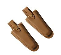 Secateurs Holster, Knife Holster for Gardening Belt, Leather Tool Pouch with Secure Fit, Two-Piece Set for Outdoor Activities, Durable Construction and Practical Design