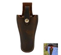 Secateurs Holster, Leather Sheath Pouch, Gardening Tool Holster, Heavy Duty Cowhide Tool Pouch with Belt Loop and Snap Closure - Gardening Tool Sheath Holder for Gardeners Farmers DIY & Outdoor Work