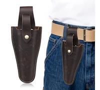 Secateurs Holster, Leather Tool Belt Pouch for Gardeners Farmers Outdoor Work, Gardening Tools Holster Belt Case for Garden Pruning Pliers Shears Scissors or Knife, Gifts for Men Dad Husband Him
