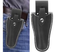 Secateurs Holster, Tool Belt Pouch, Durable Leather Sheath Pouch Holder, Gardening Tools Holster Belt Case, for Garden Pruning Pliers Shears Secateurs Scissors Gift for Dad Husband Boyfriend Black