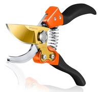 Secateurs, Pruning Shears for Gardening Heavy Duty with Rust Proof Stainless Steel Blades, Best Hand Pruners Garden Shears Ergonomic Gardening Tools
