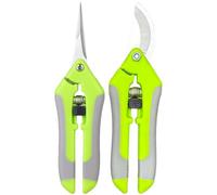 Secateurs - Two Piece Manual Garden Set - Pruning Scissors for Gardening, for Kitchen, Outdoor, Greenhouse, Patio, Landscaping, Backyard, Farm