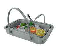 Secchio Del Ghiaccio | Vaschette per Bevande in Silicone con Coperchio per Esterno | Grande Capacità, per Feste Ideali per Picnic, Piscina, BBQ, Bar Domestico e Spiaggia