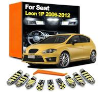 SECDRPOQA 13Pcs LED Bulb Interior Reading Map Dome Courtesy Light Kit, For Seat Leon 2 MK2 1P 2006 2007 2008 2009 2010 2011 2012