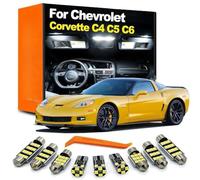 SECDRPOQA LED Bulb Interior Dome Map Light Kit, For Chevy Corvette C4 C5 C6 1984-2009 2010 2011 2012 2013 Car Accessories