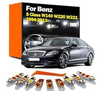 SECDRPOQA LED Interior Map Dome Trunk Bulbs Light Kit, For Mercedes Benz S Class W140 W220 W221 1994-2012 2013 Car Accessories