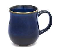 SECELES 500ml Large Ceramic Coffee Mug for Office and Home, 20 Oz Handmade Kiln Change Glaze Big Tea Cup with Large Handle, Hot and Cold Drinking, Microwave Dishwasher Freezers Safe (Starry Blue)