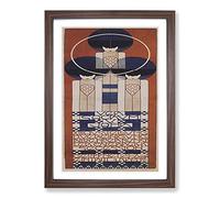 Secession by Koloman Moser Framed Print | A2 Walnut Framed Wall Art | Ready to Hang | Modern Nature Picture | Living Room Bedroom Lounge Office