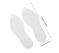 SECFOU 1 Pair Non-Slip Rubber Shoe Sole Repair Patches with Cuttable White TPU Heel Protectors for Sneakers and Slippers, Size Large (fits UK 7-10), Anti-Skid Quiet Grip Insoles for Foot