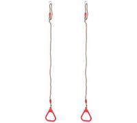 SECFOU 1 Pair Plastic Gymnastic Rings for Exercise Rings Sturdy Fitness Equipment for Strength Training Practice Pull-ups and Dips Suitable for Jungle Gym and Outdoor Playset, Capacity
