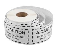 SECFOU 1 Roll 500 Adhesive Labels Per Roll Caution Labels Waterproof High Adhesion Glue Simple Application for Shipping and International Logistics Boxes Packages