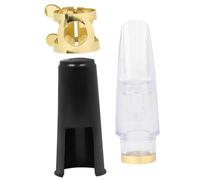 SECFOU 1 Set Alto Saxophone Mouthpiece Kit with Cap Lightweight and Durable Accessories for Saxophone Practical Replacement Tool for Musicians