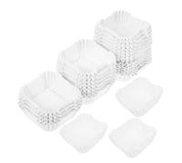 SECFOU 1000pcs Food Grade Paper Baking Cups Square Muffin Liners Cupcake Wrappers Greaseproof Cases for Bakeries Parties and Home Use High Temperature Resistance Easy Clean Up