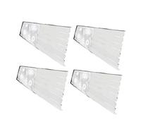 SECFOU 100pcs Flower Bouquet Bags Wrapping Sleeves Plastic Bags for Flower Arrangements Random Stripe Pattern 25x40cm Valentine's Day Festival