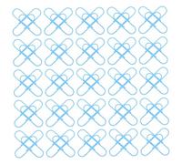 SECFOU 100pcs Jumbo Paper Clips Blue Binder Clips for Office School Supplies Sturdy Document Holders Portable Stationery for Paper Organization and File Management