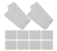 SECFOU 100Pcs Light Gray Microfiber Eyeglass Cleaning Cloths Double-Sided Super Fine Microfibre Lens Cleaner Wipes for Glasses Laptops Tablets Cameras