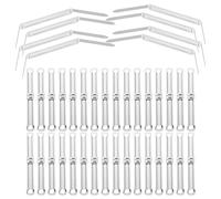 SECFOU 100Pcs Metal 2-Hole Binder Clips Binding Spines Notebook Mechanism Clips for Loose Leaf Paper Filing Office Stationery Supplies