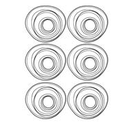 SECFOU 100PCS Mixed Rubber Drive Belts for Cassette Recorder 0.7mm 1.0mm Width, Folded 40-190mm Length, Replacement Belts Set for Cassette Tape Machine Maintenance and Repair