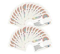 SECFOU 100pcs Teacher Notes to Parents Behavior Incentive Cards Rainbow Postcards for Preschool Kindergarten Elementary Classroom and Home Use