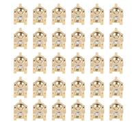 SECFOU 100set Battery Spring Contact Plate Battery Contact Plates Brass Iron Stable Connection Wide Compatibility Golden Color for Electric Binoculars and Replacement