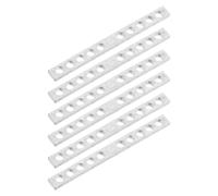 SECFOU 10pcs 10-hole Metal Guitar Pickup Keeper Bars for 6-string Electric Guitars, Humbucker Pickup Height Adjusting Spacer Strips, 5mm Width DIY Mounting Accessories