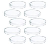 SECFOU 10pcs 100mm Plastic Petri Dishes with Lid Laboratory Culture Dishes Agar Plates Set for Science Experiments and Tissue Culture