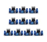SECFOU 10pcs Adjustable Dc-dc Power Supply Module with Low Ripple Output and Efficient Conversion, Metal Step down Converter for Automotive Power Supply Module Setups and DIY Kits